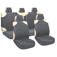 Чехлы на сиденья майки черные с молнией( 10 штук) 204035 AVG