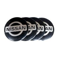 Наклейка на заглушку литого диска (колпак) NISSAN. Диаметр: 55 мм. Металлизированная основа, покрыта 302056 AVG
