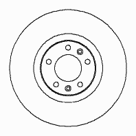 диск тормозной передний 1815203724 Sbs