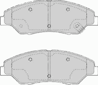 Комплект тормозных колодок, дисковый тормоз FDB1536 Ferodo