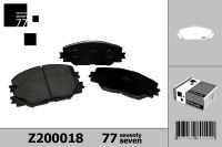 Колодки тормозн�ые дисковые передние, комплект - Toyota Rav4 (2004-) z200018 77 Seventy Seven