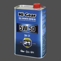 Масло моторное синтетическое 5W-50 SM/CF 1L hg0550 Hi-Gear