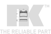 Колодки тормозные задние дисковые к-кт для Kia Joice MT 1999-2003 222533 Nk