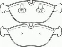 Комплект тормозных колодок, дисковый тормоз P 06 019 Brembo