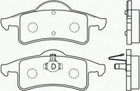 Колодки тормозные задние дисковые к-кт для Jeep Grand Cherokee (WJ, WG) 1999-2004 P 37 006 Brembo