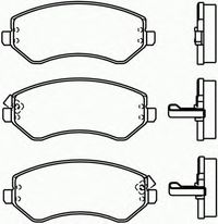 Комплект тормозных колодок, дисковый торм�оз P 37 007 Brembo