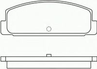 Комплект тормозных колодок, дисковый тормоз P 49 037 Brembo