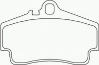 Колодки тормозные задние дисковые к-кт для Porsche Boxster (987) 2005-2012 P 65 008 Brembo
