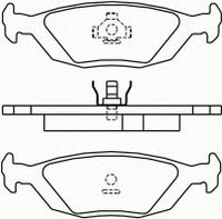 Колодки тормозные задние дисковые к-кт для SAAB 9000CS 1994-1998 P 71 003 Brembo