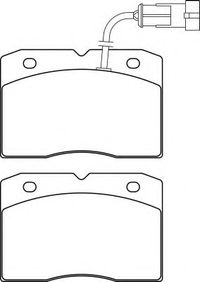 Комплект тормозных колодок, дисковый тормоз P A6 020 Brembo