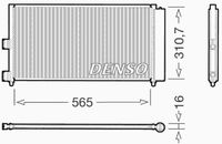 Радиатор кондиционера FIAT: DOBLO Cargo (223) 1.3 D Multijet 01 - , IDEA 1.2 16V/1.3 D Multijet/1.3 DCN09070 Denso