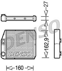 Теплообменник, отопление салона DRR09035 Denso