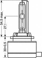 Лампа ксенон( xenon) газоразрядная D1S Philips 12V 66144 Osram