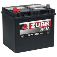 Аккумуляторная батарея ZUBR Ultra Asia 60Ah L+ (нижний борт), 550 A, 230x175x225 zsa601 Zubr