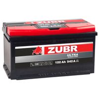 Аккумуляторная батарея ZUBR Ultra 100Ah R+, 940 A, 353x175x190 zu1000 Zubr