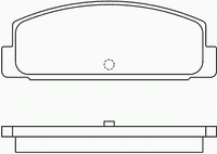 Комплект тормозных колодок, дисковый тормоз MDB1350 Mintex