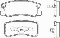 Колодки тормозные задние дисковые к-кт для Citroen C4 Aircross 2012-2017 MDB2080 Mintex