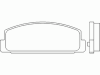 Колодки тормозные задние дисковые к-кт для Mazda Mazda 6 (GH) 2007-2013 MDB2309 Mintex