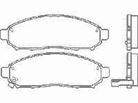 тормозные колодки (пер.) Nissan Pathfinder 05- MDB2715 Mintex