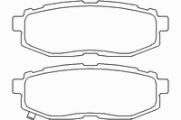 Колодки тормозные задние дисковые к-кт для Subaru Forester (S13) 2012-2018 MDB3006 Mintex