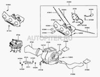 Выключатель отопителя для Hyundai Accent II (+ТАГАЗ) 2000-2012 9725825100 Hyundai-Kia