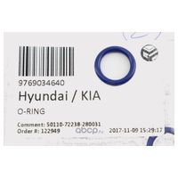 Упло�тнительное кольцо системы охлаждения 9769034640 Hyundai-Kia