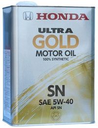 Масло моторное синтетическое "Ultra Gold-SN 5W-40", 4л 0822099974 Honda