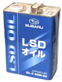 Масло трансмиссионное SUBARU LSD GL-5 80W90, 4л (Япония)/SUBARU LSD GL-5 80W90 4л (SUBARU, 10009100/ k0318y0000 Subaru