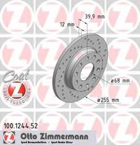 Тормозной диск 100.1244.52 Zimmermann