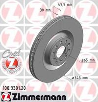 Тормозной диск 100.3301.20 Zimmermann
