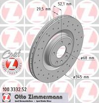 Тормозной диск 100.3332.52 Zimmermann