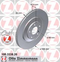 Тормозной диск 100.3338.20 Zimmermann