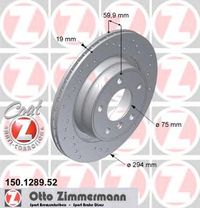 Тормозной диск 150.1289.52 Zimmermann