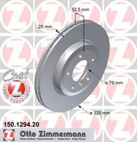 Тормозной диск 150.1294.20 Zimmermann