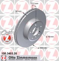 Тормозной диск 150.3403.20 Zimmermann