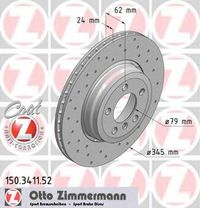 Тормозной диск 150.3411.52 Zimmermann