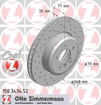 Тормозной диск 150.3434.52 Zimmermann