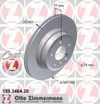 Тормозной диск 150.3464.20 Zimmermann