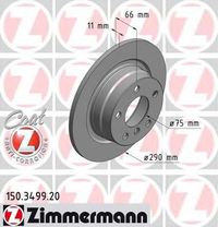 Тормозной диск 150.3499.20 Zimmermann
