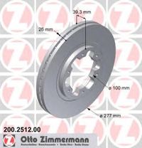 Тормозной диск 200.2512.00 Zimmermann