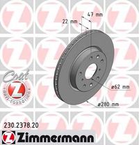 Тормозной диск 230.2378.20 Zimmermann