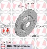 Тормозной диск 250.1353.52 Zimmermann