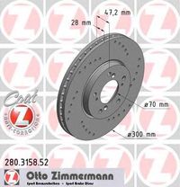 Тормозной диск 280.3158.52 Zimmermann