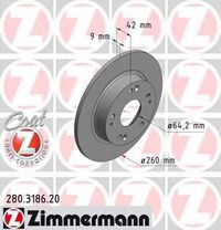 Тормозной диск 280.3186.20 Zimmermann
