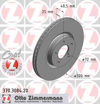Тормозной диск 370.3084.20 Zimmermann
