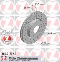Тормозной диск 380.2170.52 Zimmermann