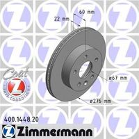 Тормозной диск 400.1448.20 Zimmermann
