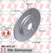 Тормозной диск 400.3613.20 Zimmermann