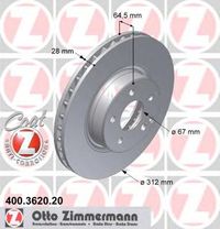 Тормозной диск 400.3620.20 Zimmermann