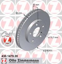 Тормозной диск 430.1479.20 Zimmermann